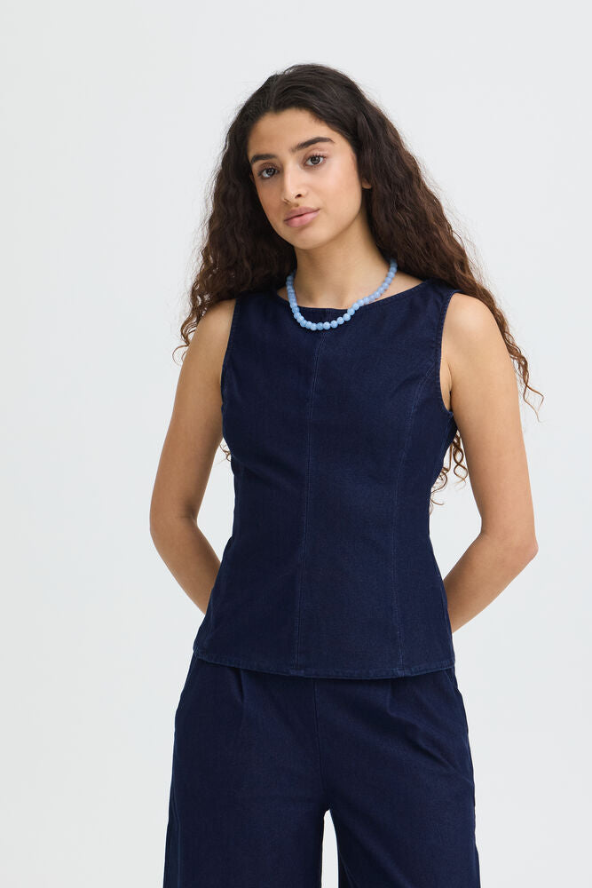 Ichi Kate Denim Top