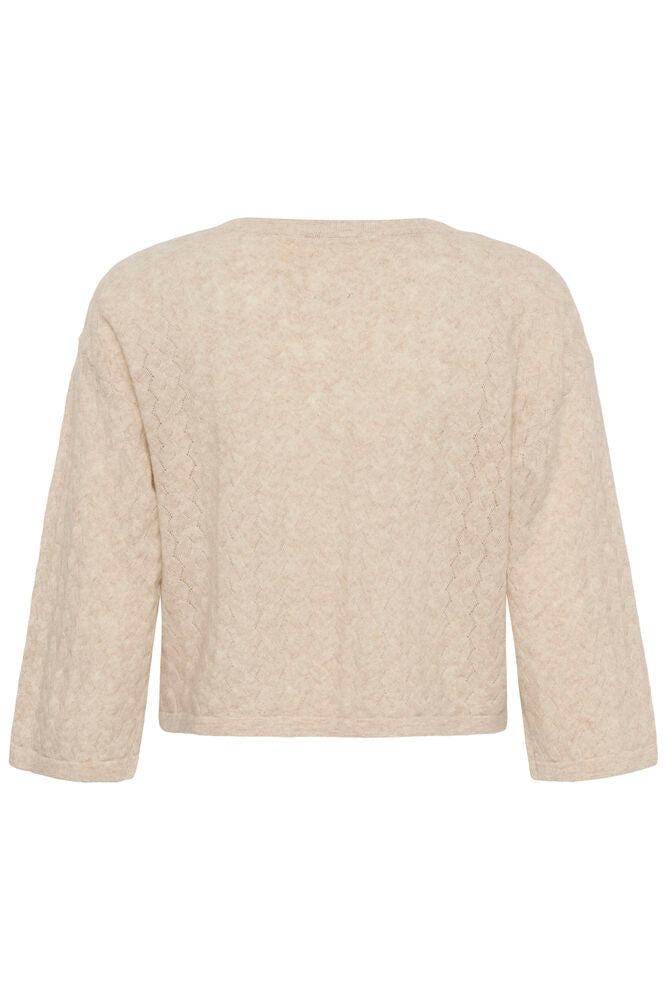 Cream Mela 3/4 Sleeve Pullover