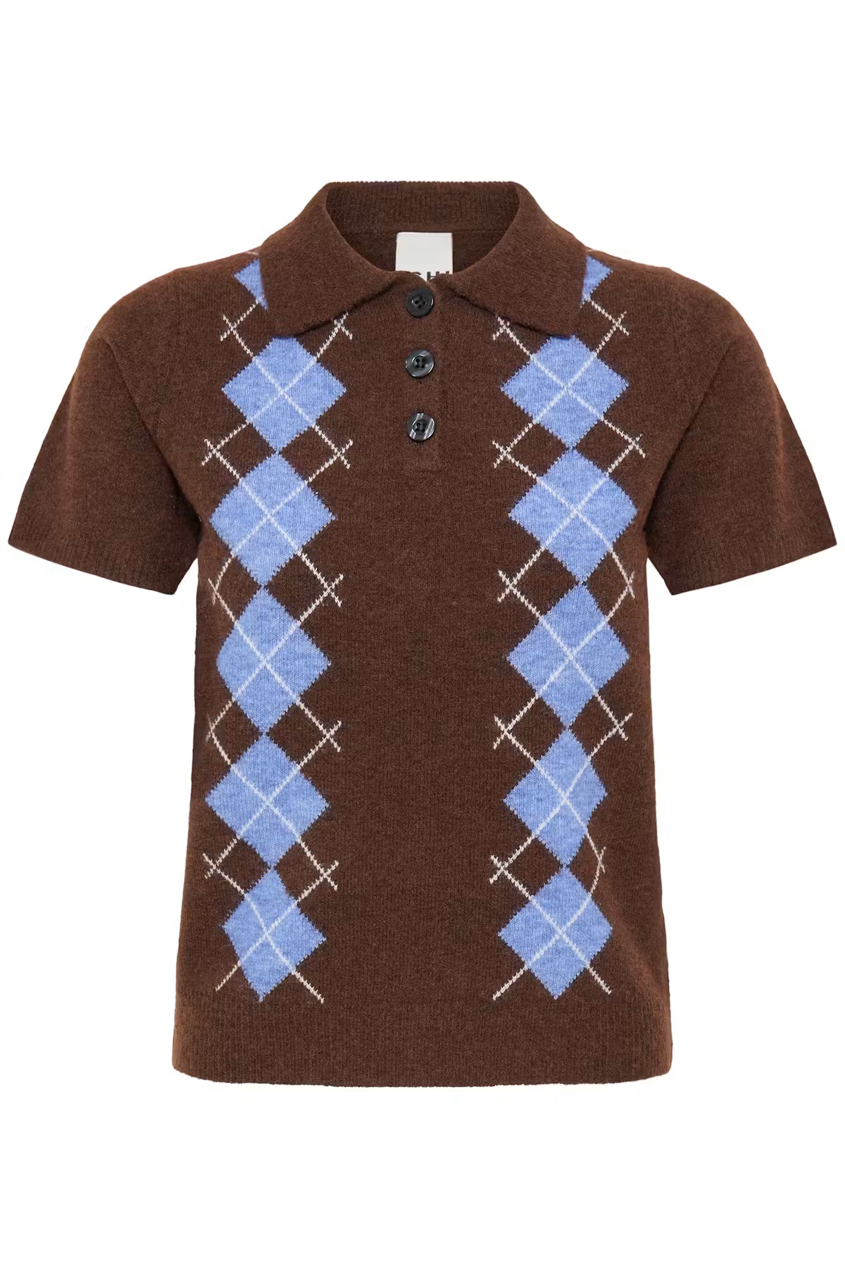 Ichi Dasila Short Sleeve Polo Sweater