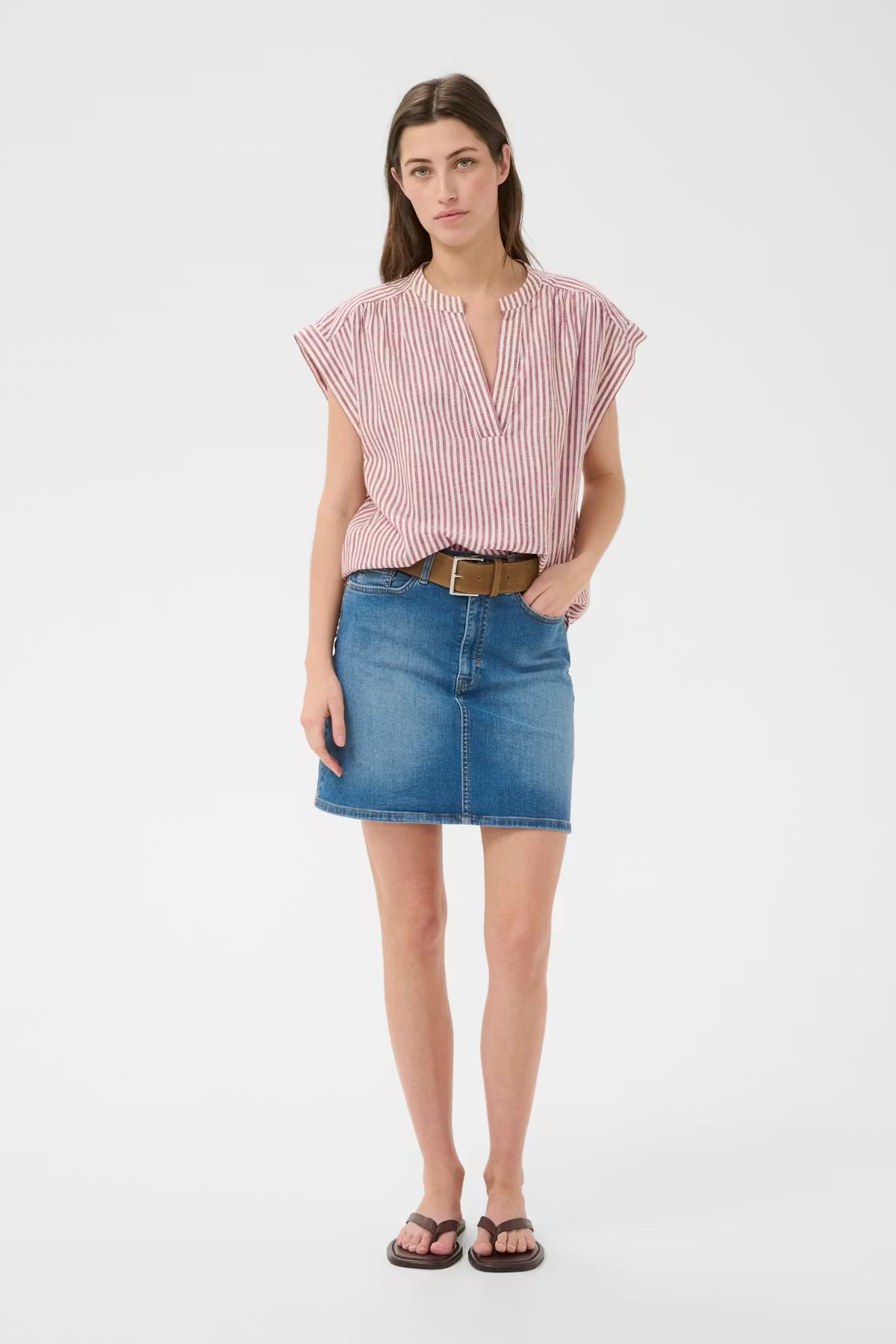 Part Two Bettina Linen Blend Blouse