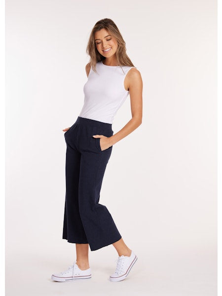 Mododoc Cropped Easy Fit Drawstring Pant