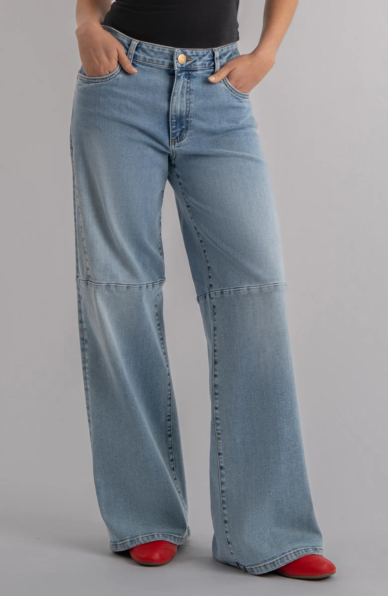 Kut From The Kloth Jodi Wide Leg Inset Seam