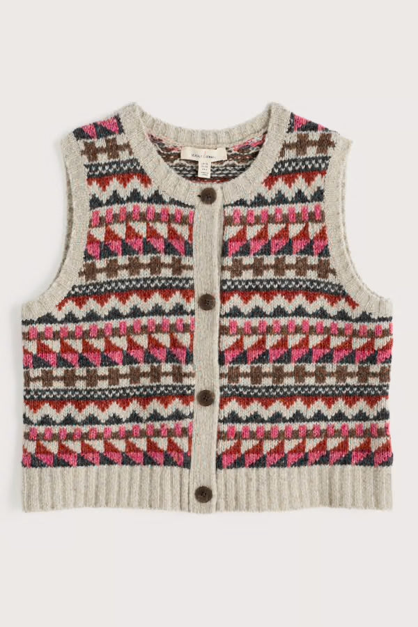 Seasalt Dawson Pick Fair Isle Vest