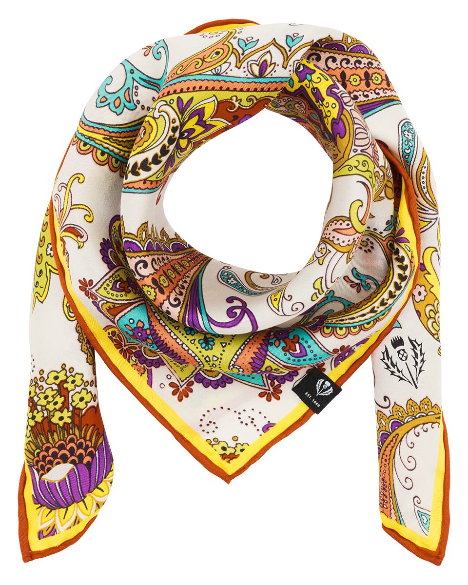 V. Frass Pretty Paisley Silk Neckie