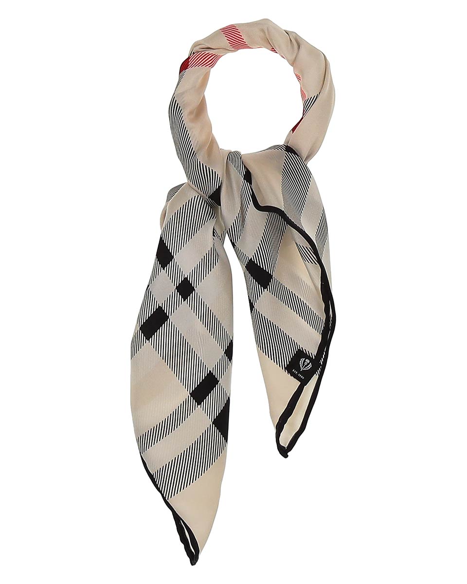 V. Frass Plaid Silk Neckie