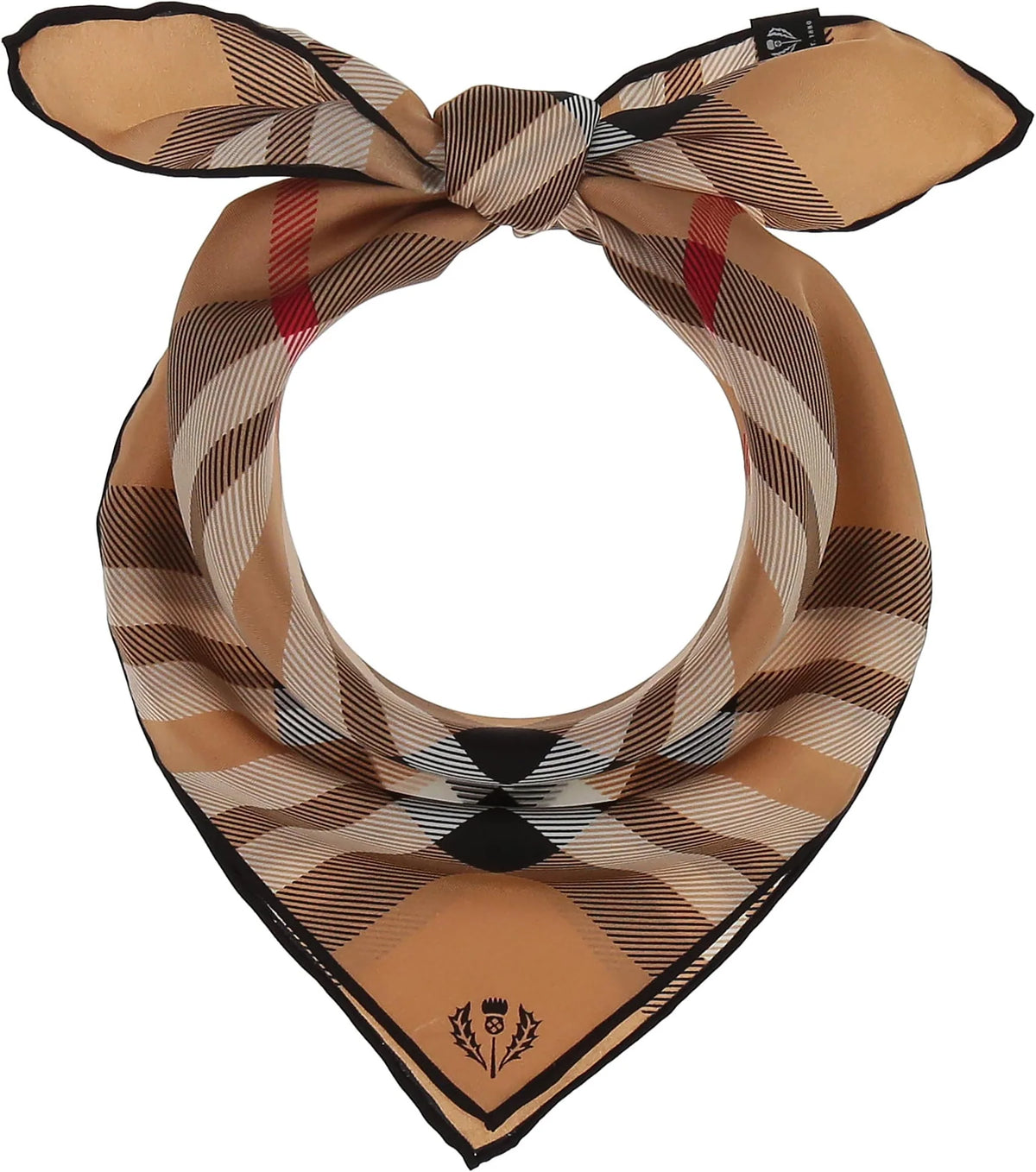 V. Frass Plaid Silk Neckie