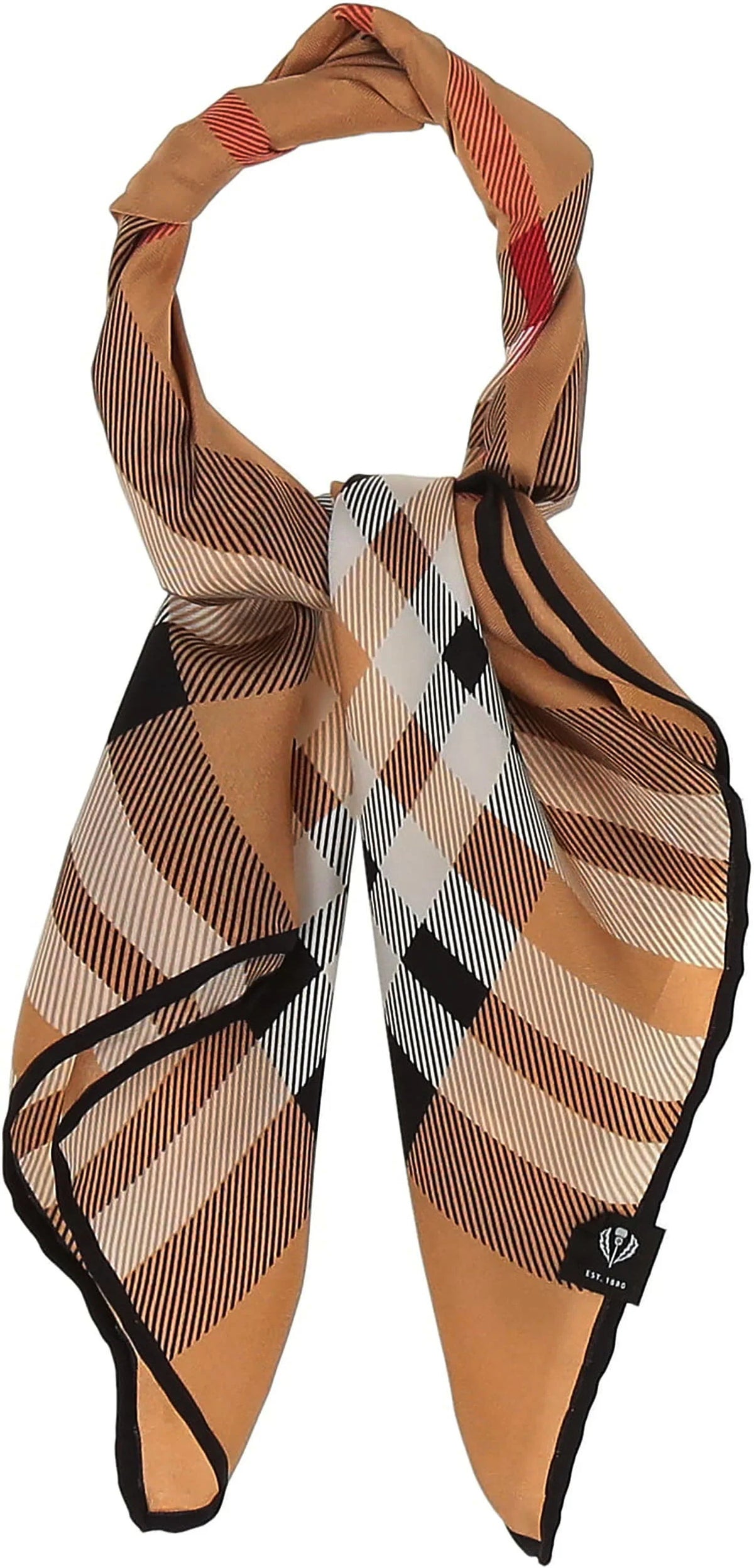 V. Frass Plaid Silk Neckie