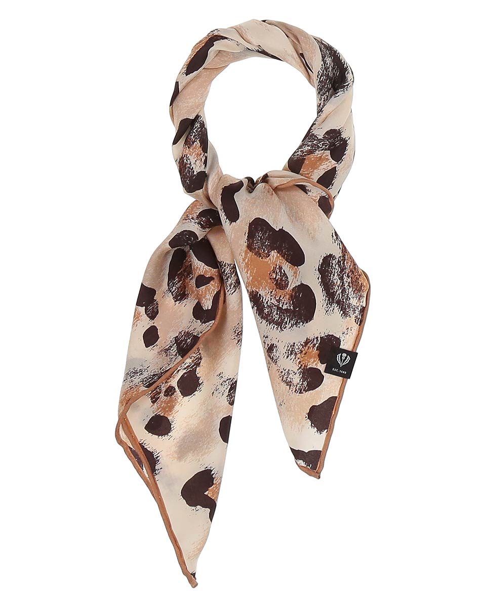 V. Frass Animal Print Silk Neckie
