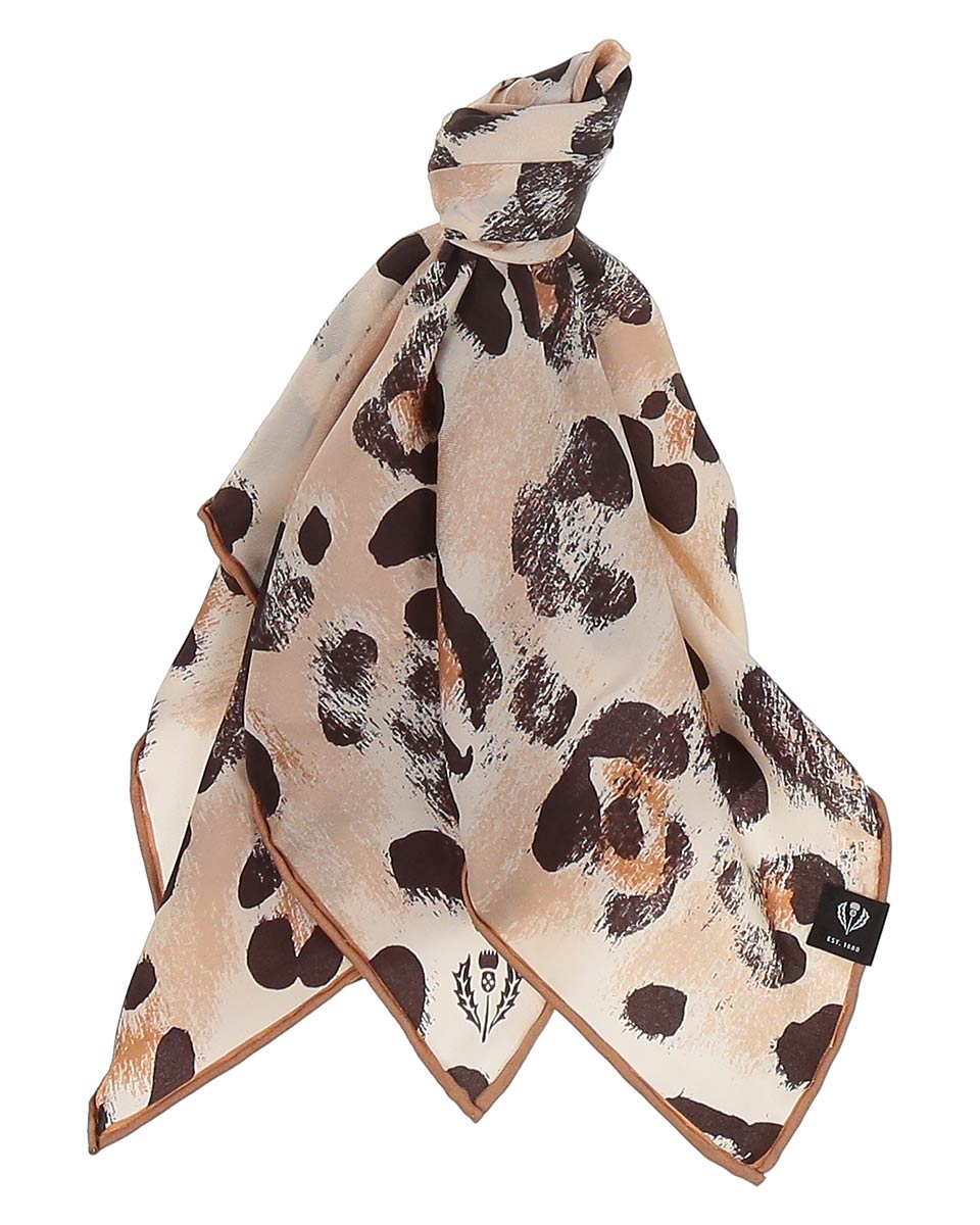 V. Frass Animal Print Silk Neckie