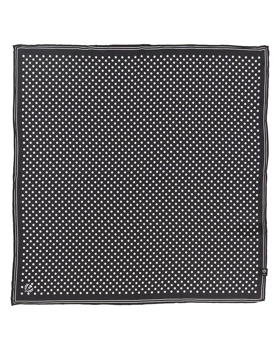 V. Frass Polka Dots Silk Neckie