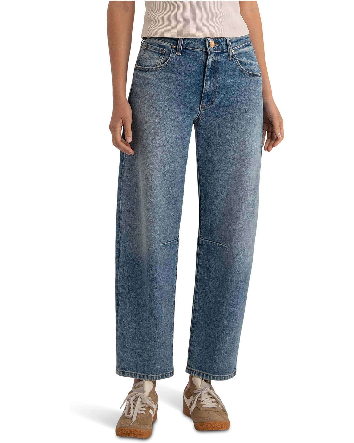 Kut From The Kloth Ashton High Rise Barrel Straight Leg Jeans (Adjusted Wash)