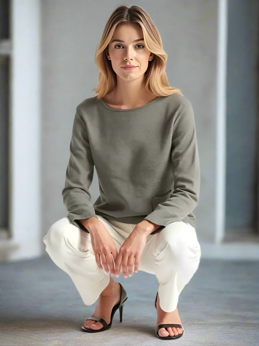 Gerry Weber Ribbed Pullover With Pocket