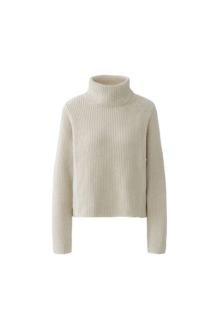 Oui Cotton Turtleneck Sweater