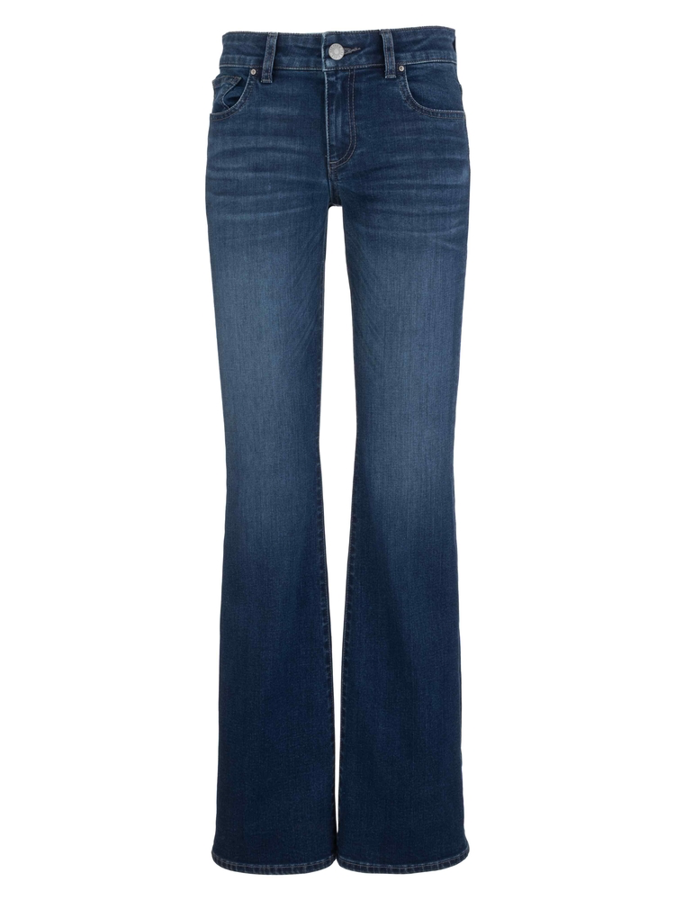Kut From The Kloth Natalie Mid Rise 5 Pocket Flare Leg Jeans (Heavenly Wash)
