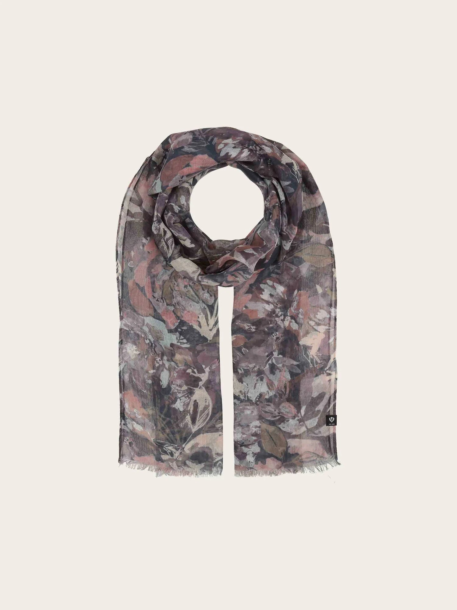V. Frass Sustainability Edition Painted Floral Scarf