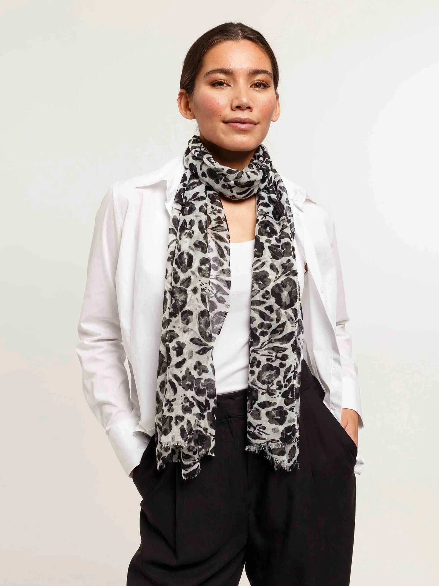 V. Frass Sustainability Edition Floral Scarf