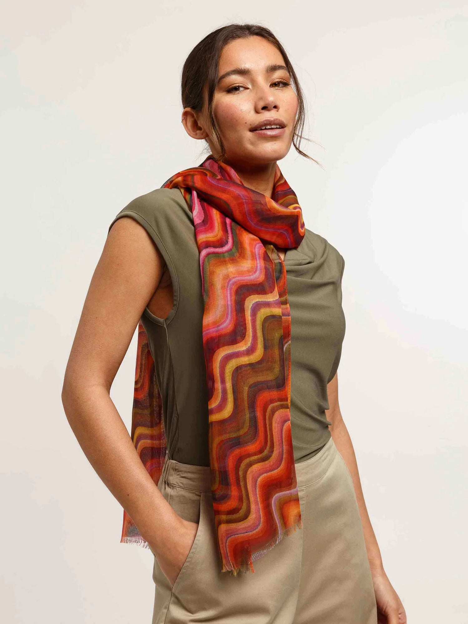 Fraas Zig Zag Eco Scarf