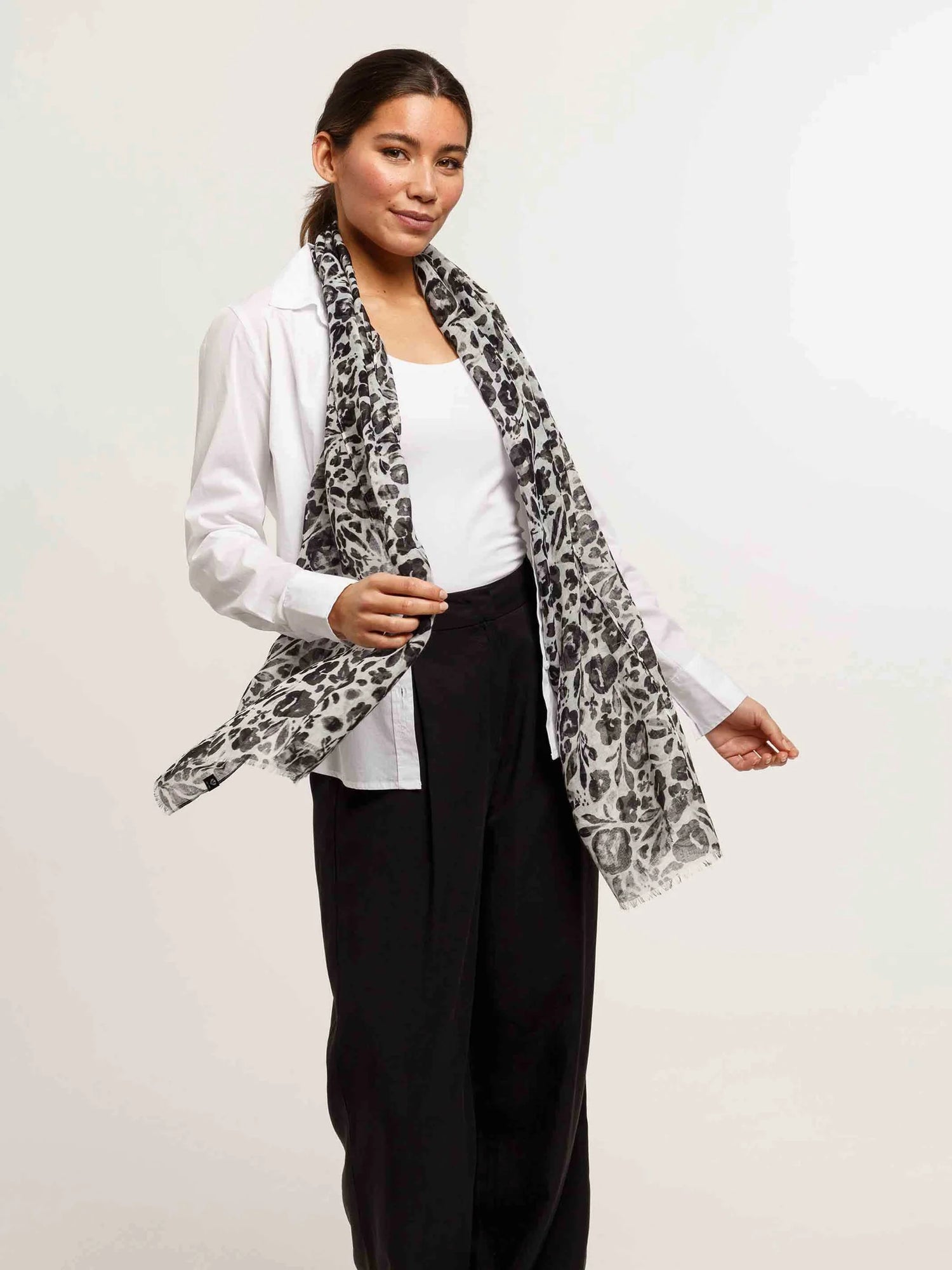 V. Frass Sustainability Edition Floral Scarf