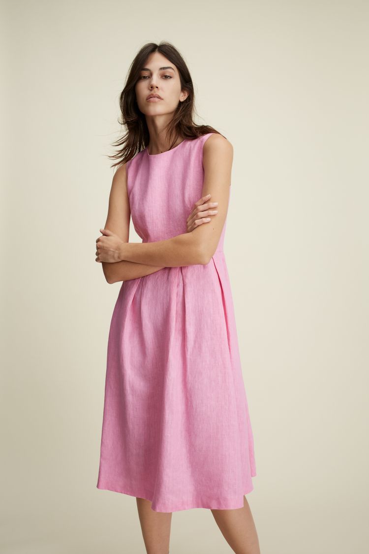 Oui Linen Midi Dress