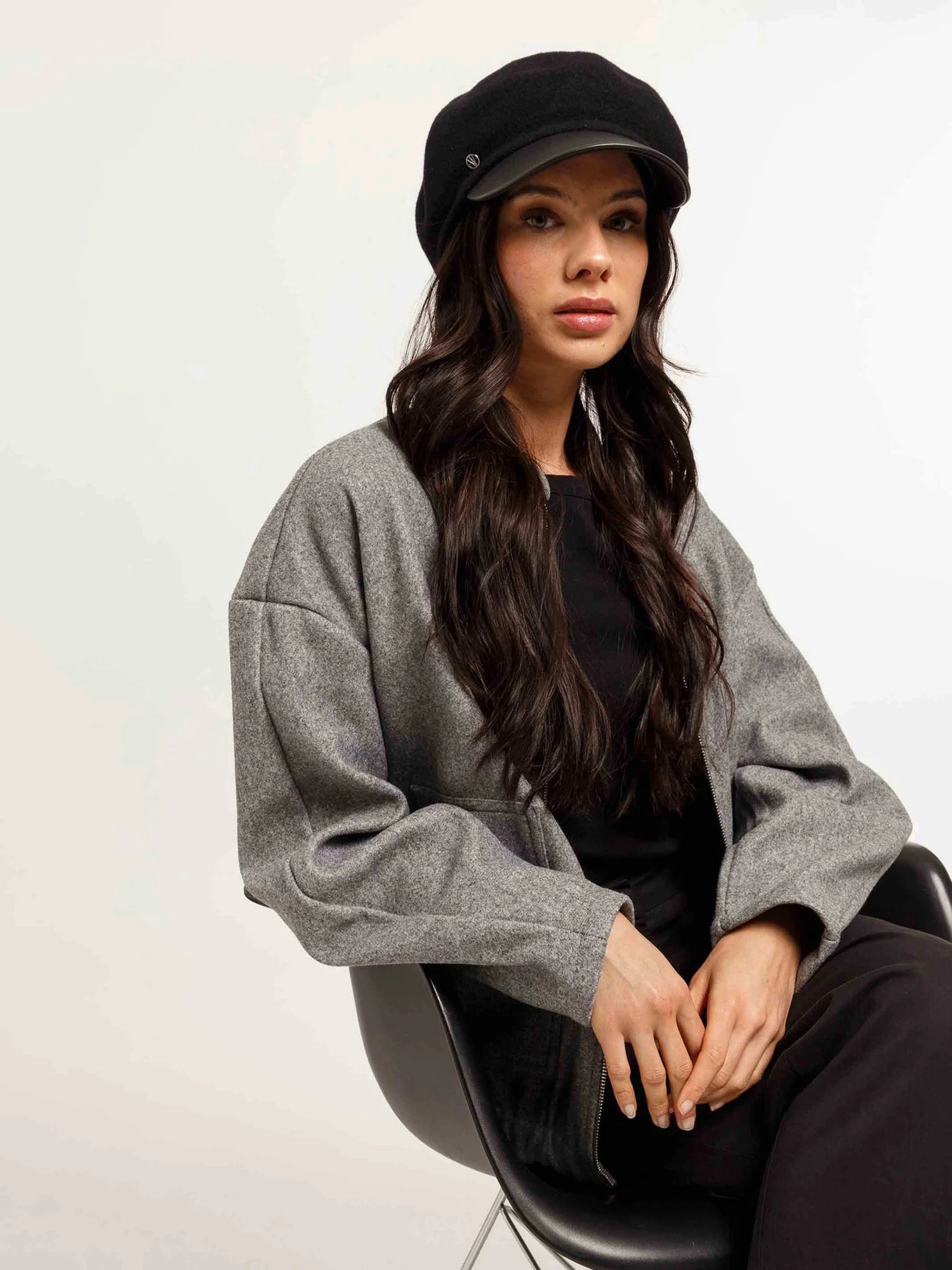 V. Frass Loevenich Wool Peaked Cap