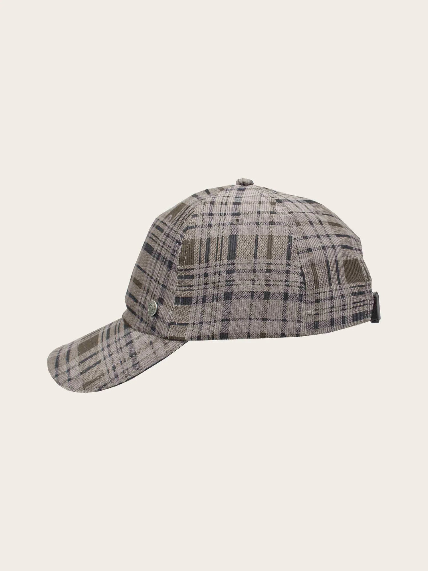 V. Frass Bugatti Plaid Corduroy Baseball Cap