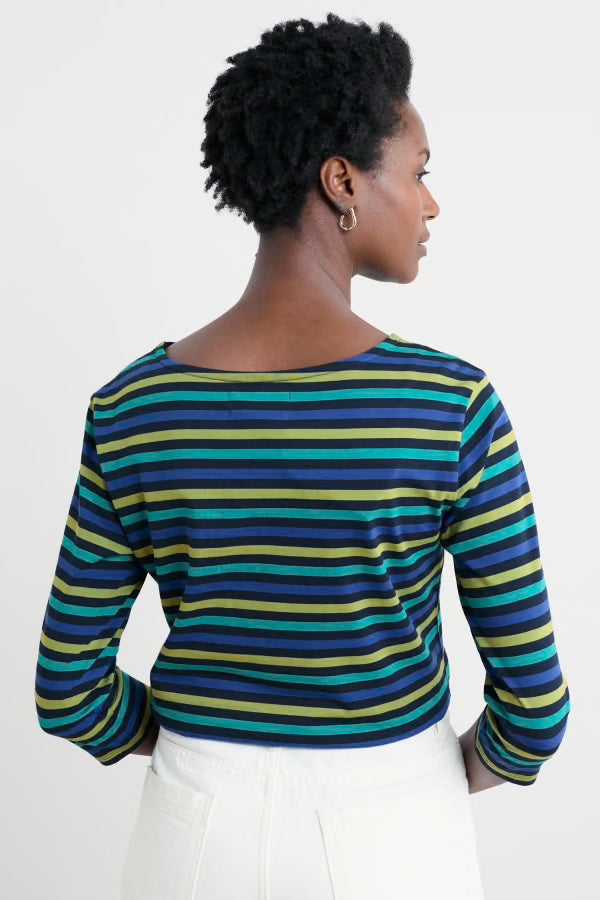 Seasalt Cotton 3/4 Sleeve Sailor Shirt