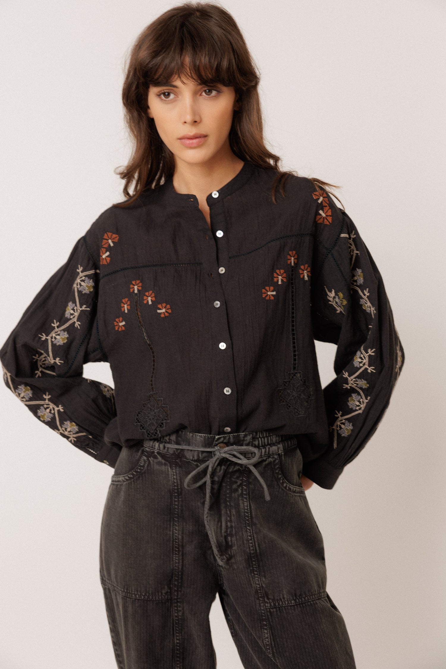 Indi & Cold Embroidered Blouse