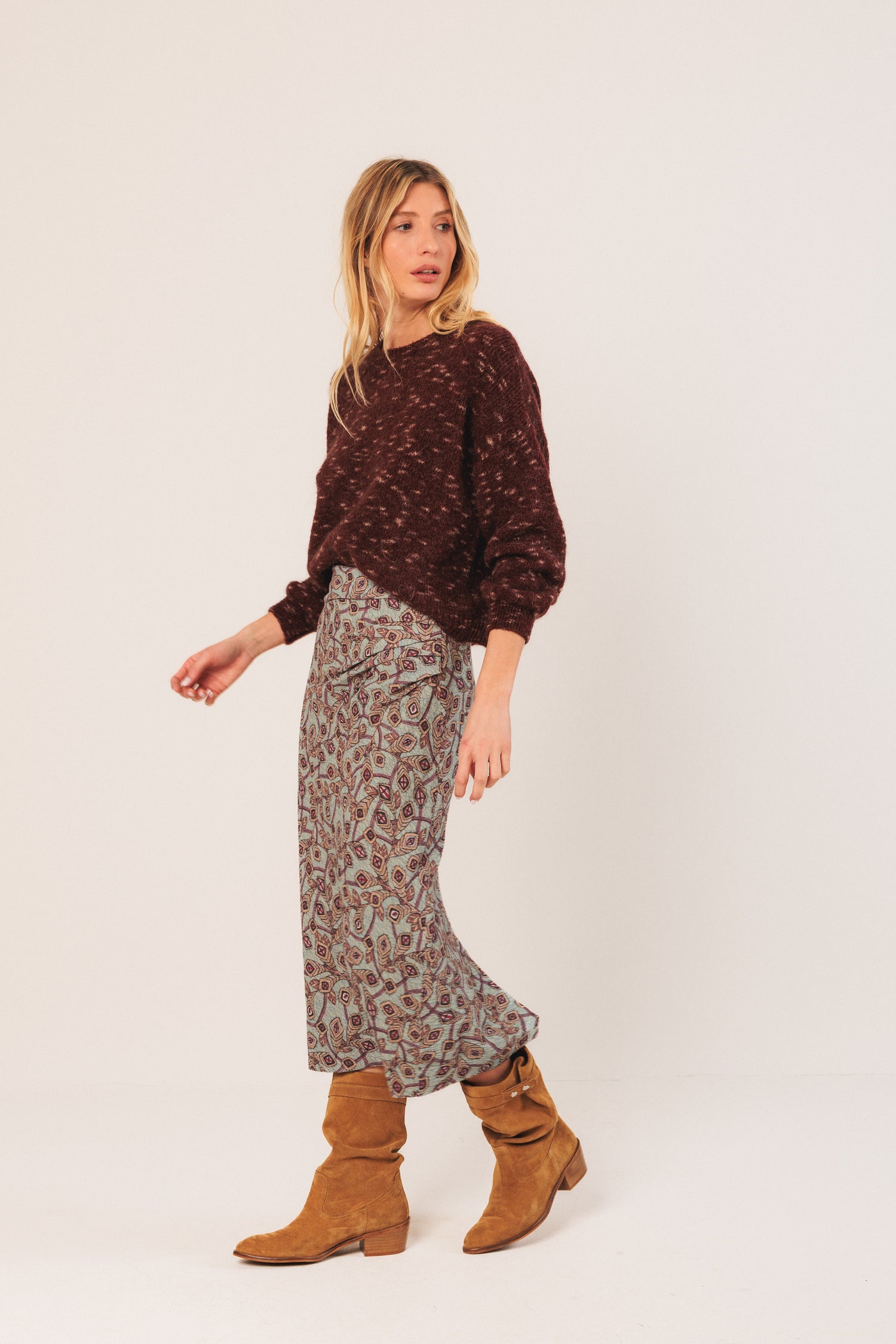 Indi & Cold Printed Skirt