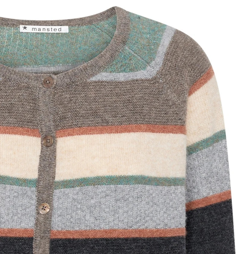 Mansted Amina Striped Wool Cardigan