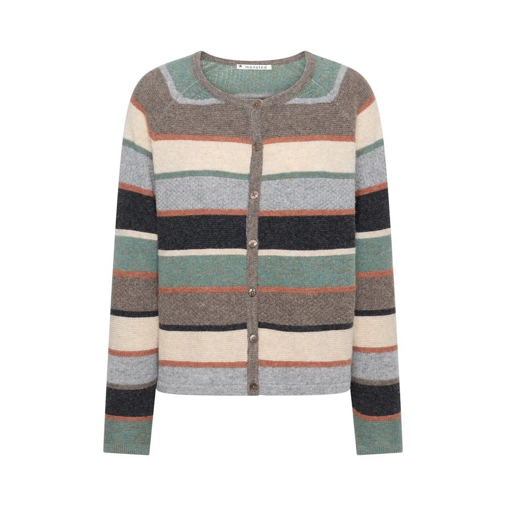 Mansted Amina Striped Wool Cardigan