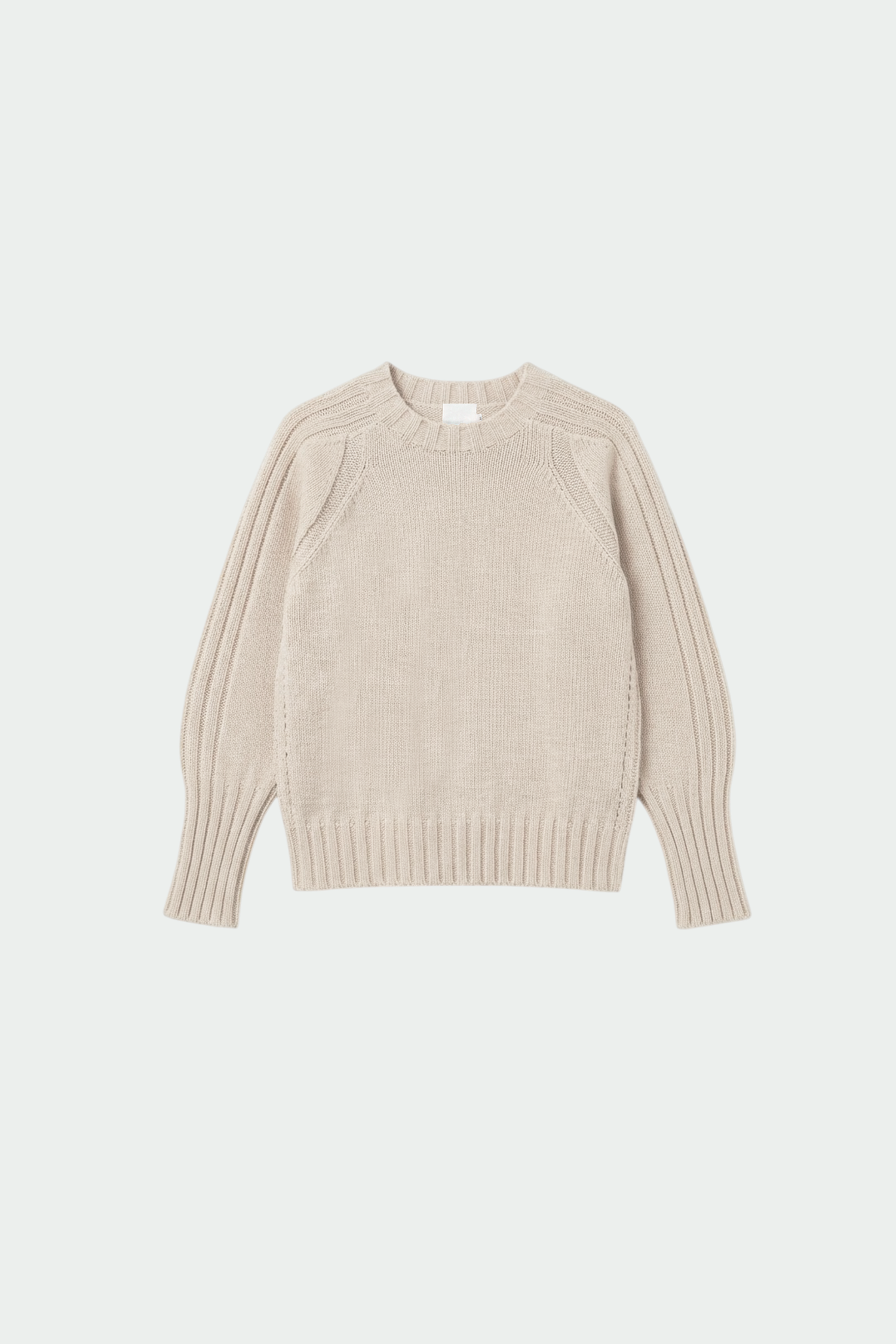 Indi & Cold Textured Crewneck Knit Sweater