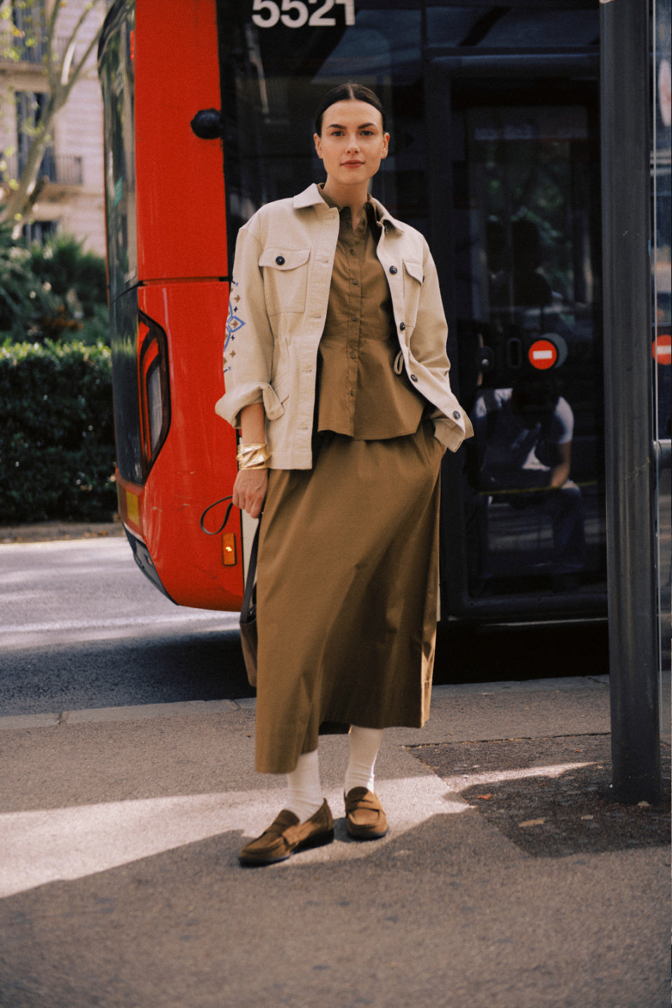 B.Young Issali Peplum Shirt