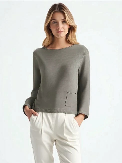 Gerry Weber Ribbed Pullover With Pocket