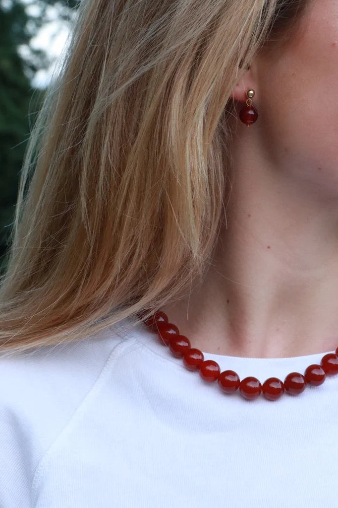 Soï Faro Red Jade Passion Necklace