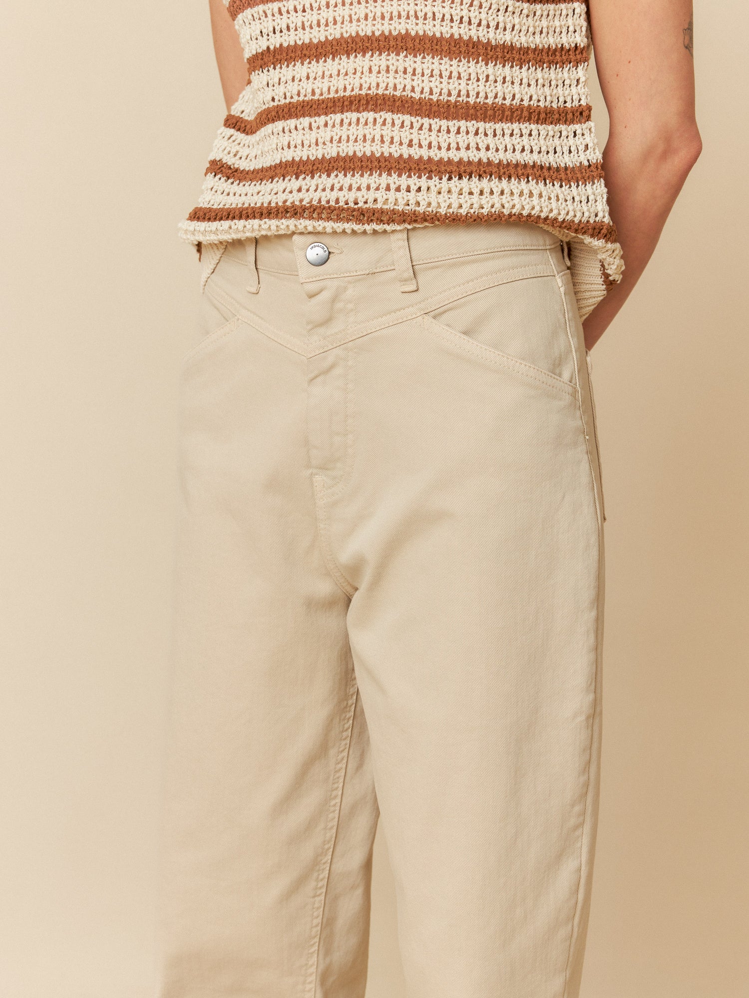 Indi & Cold Cotton Blend Trouser