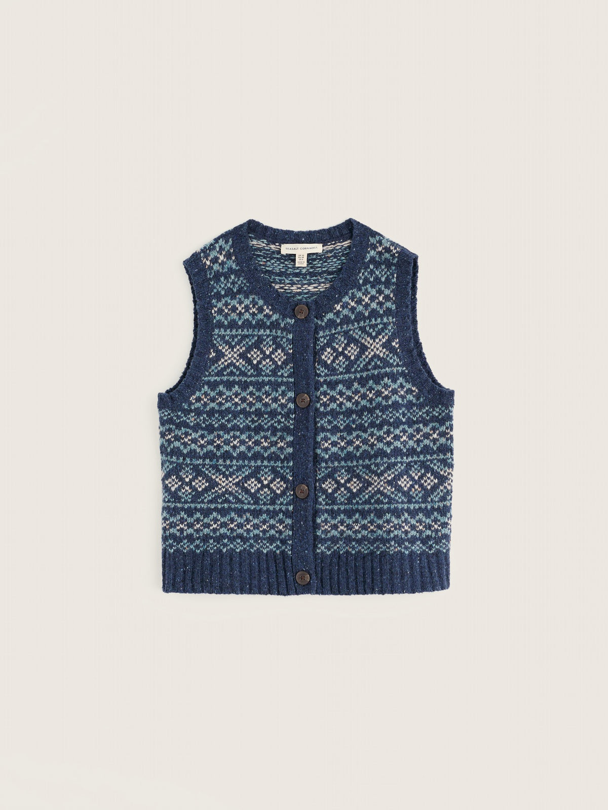 Castwork Fair Isle Merino-Blend Vest