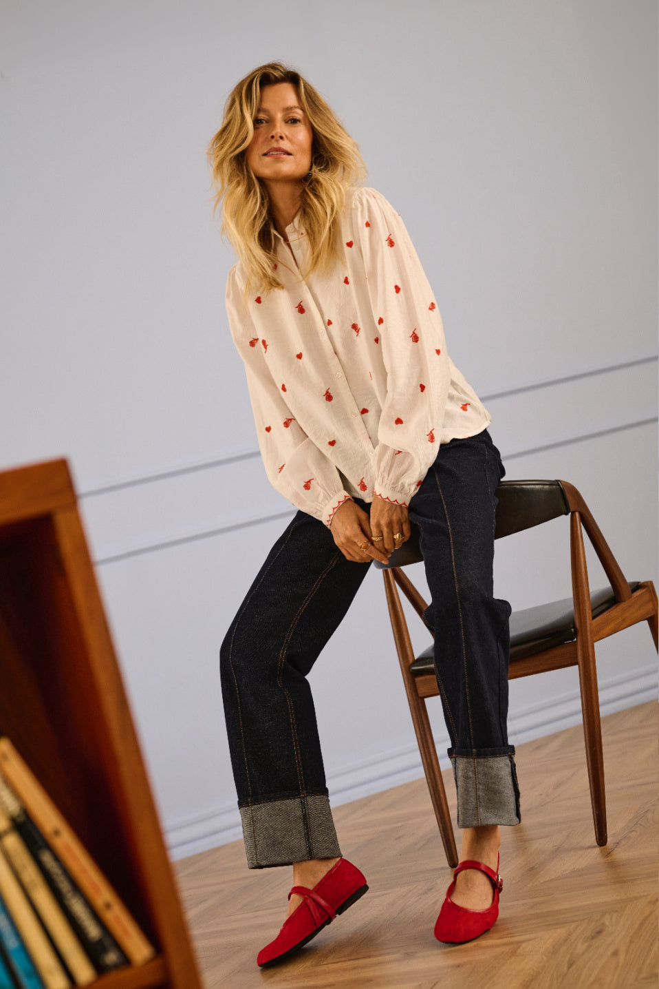 Cream Ranja Cuffed Jeans Baiily Fit 30