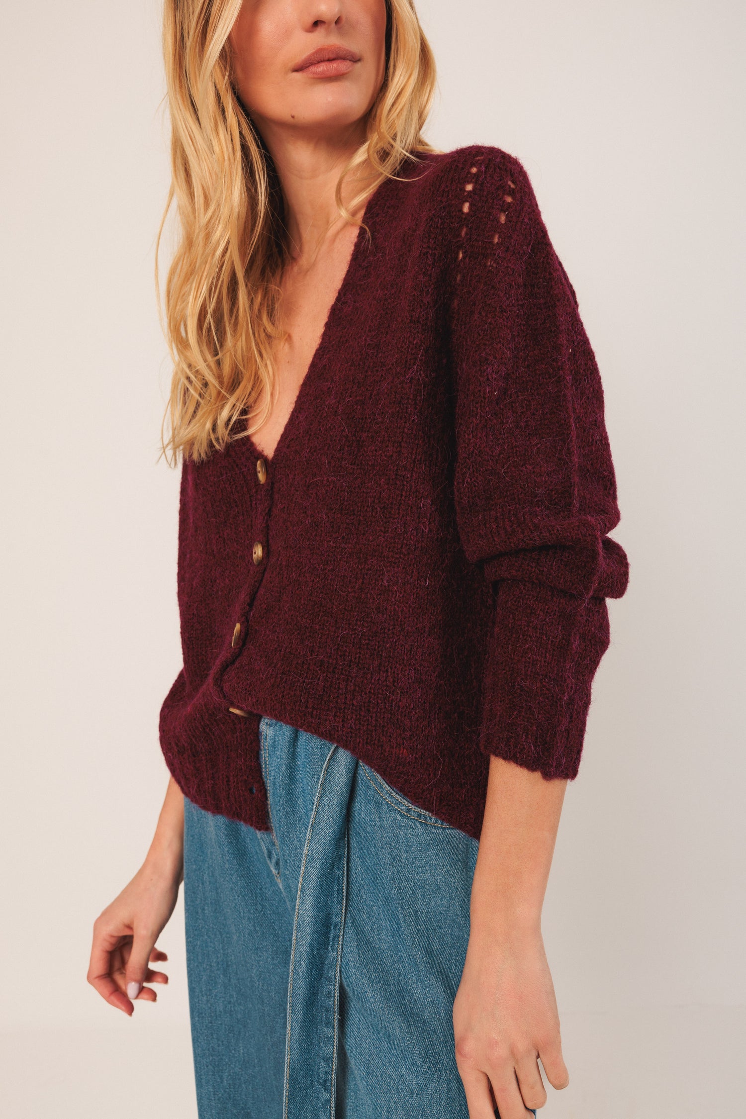 Indi & Cold V-Neck Cardigan