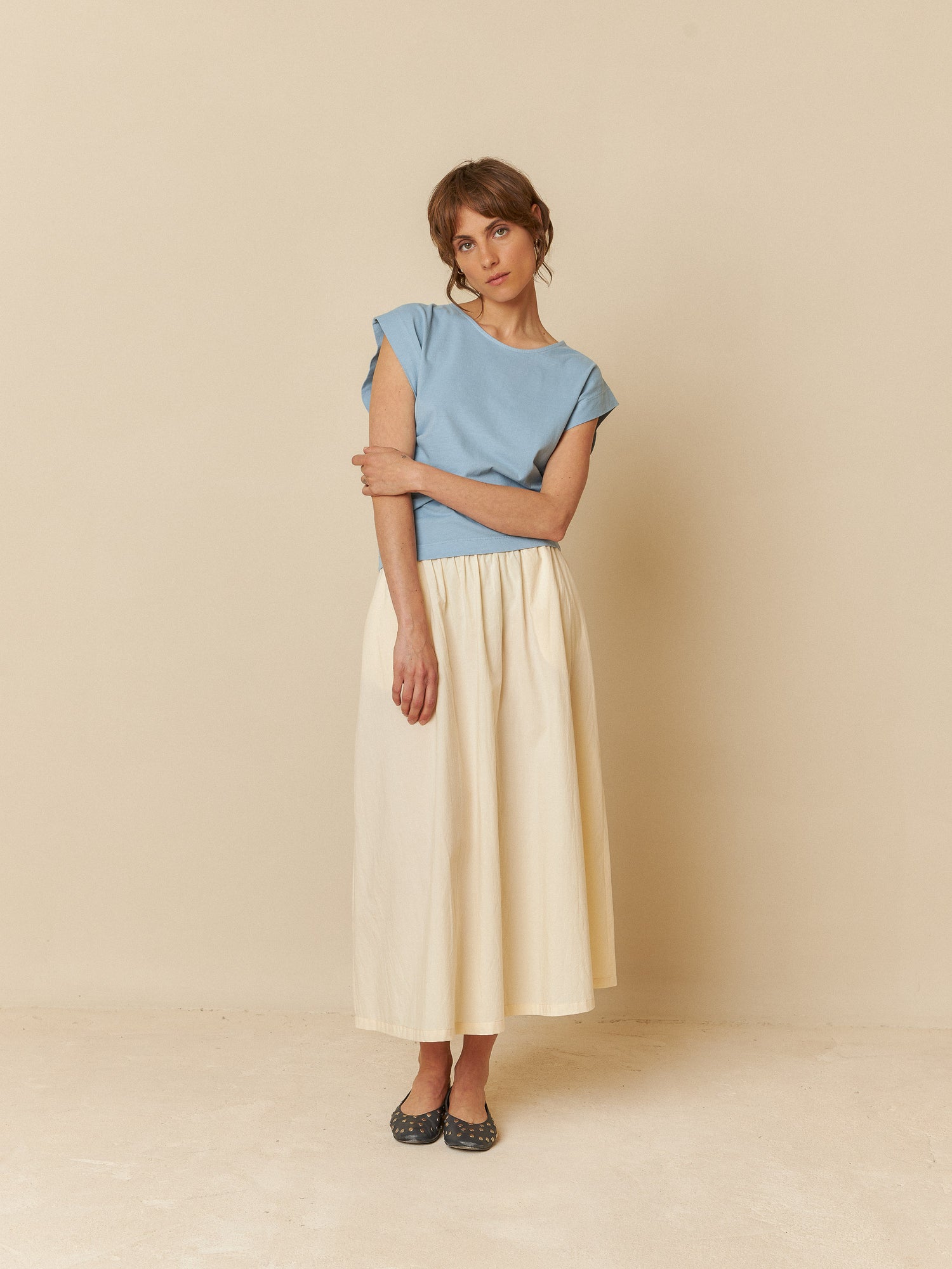 Indi & Cold Cap Sleeve Modern Cotton T-Shirt