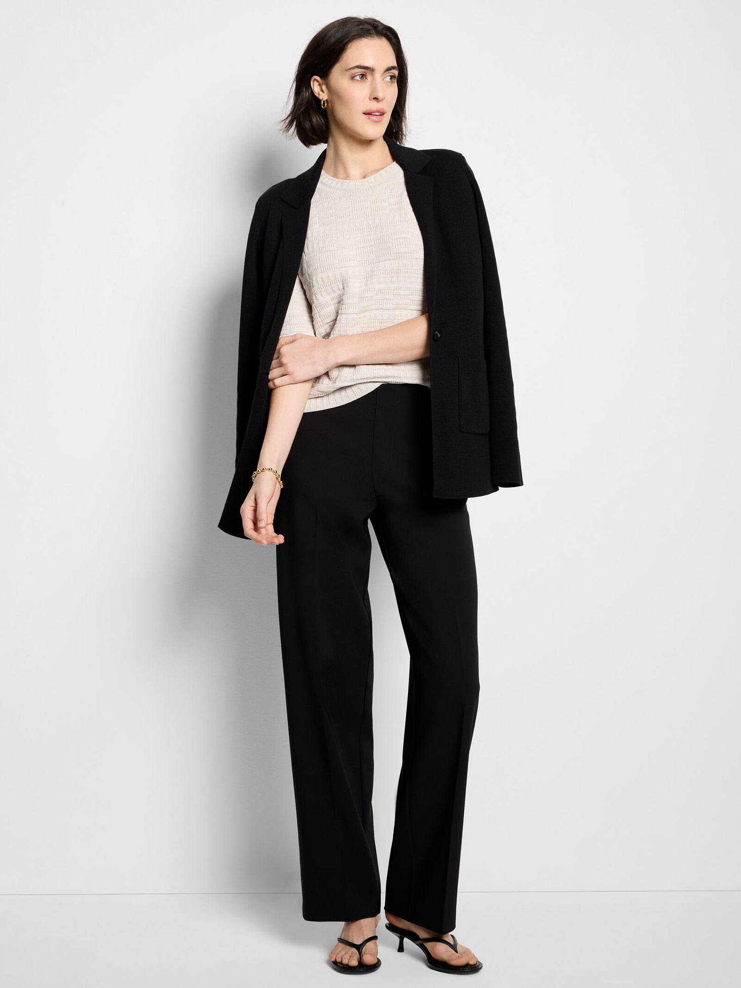 Nic + Zoe Textured Sweater Tee