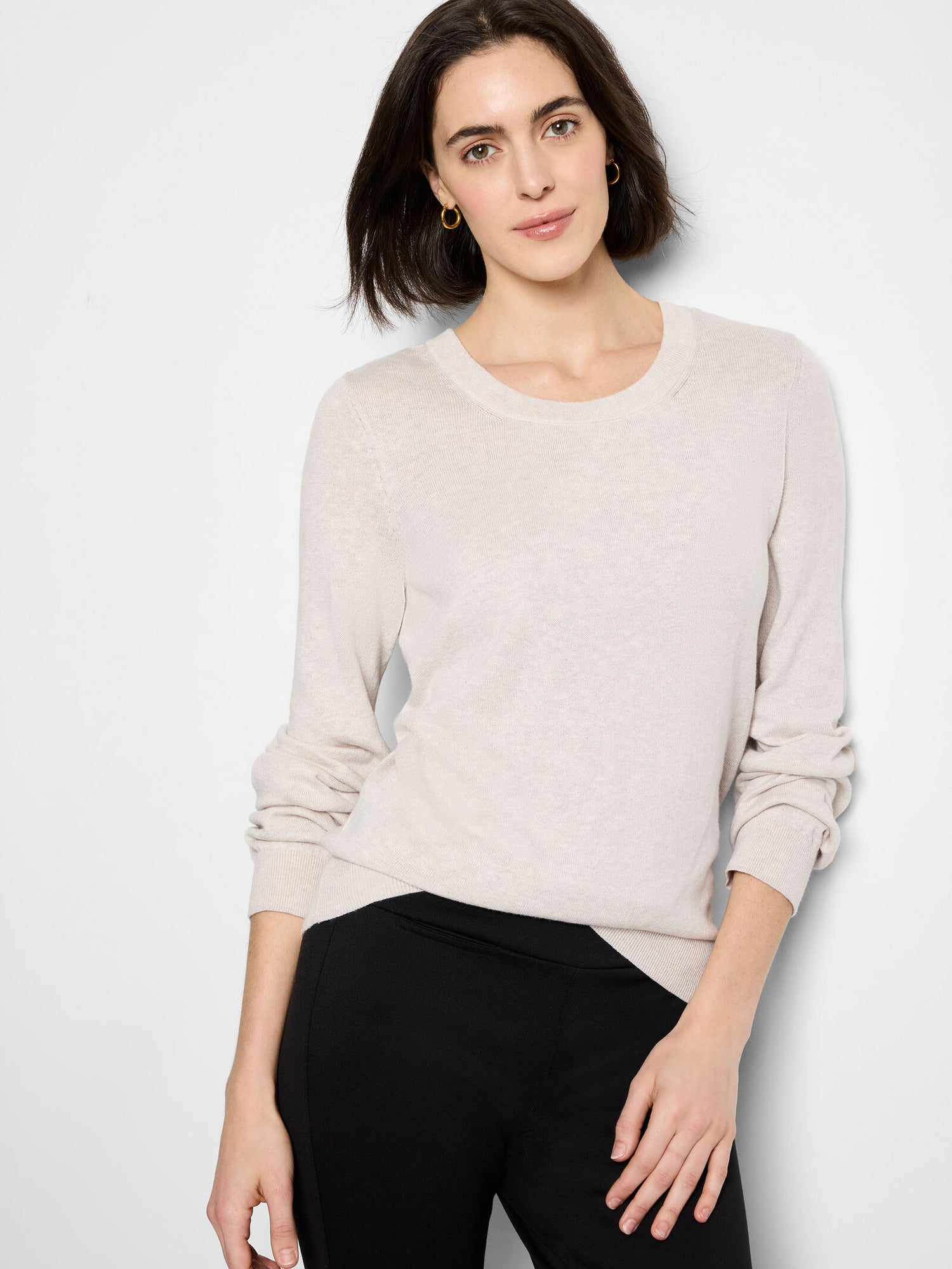 Nic + Zoe Cotton Crew Neck Sweater