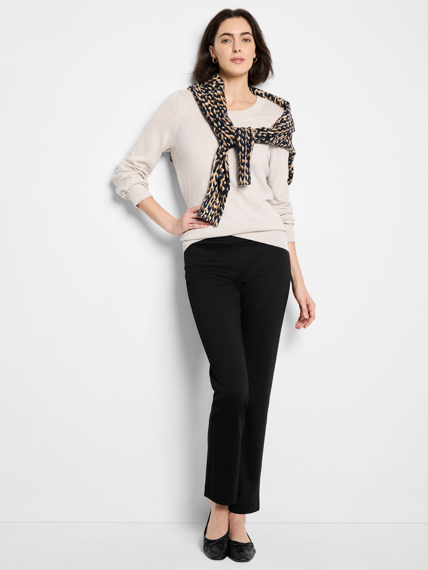 Nic + Zoe Cotton Crew Neck Sweater