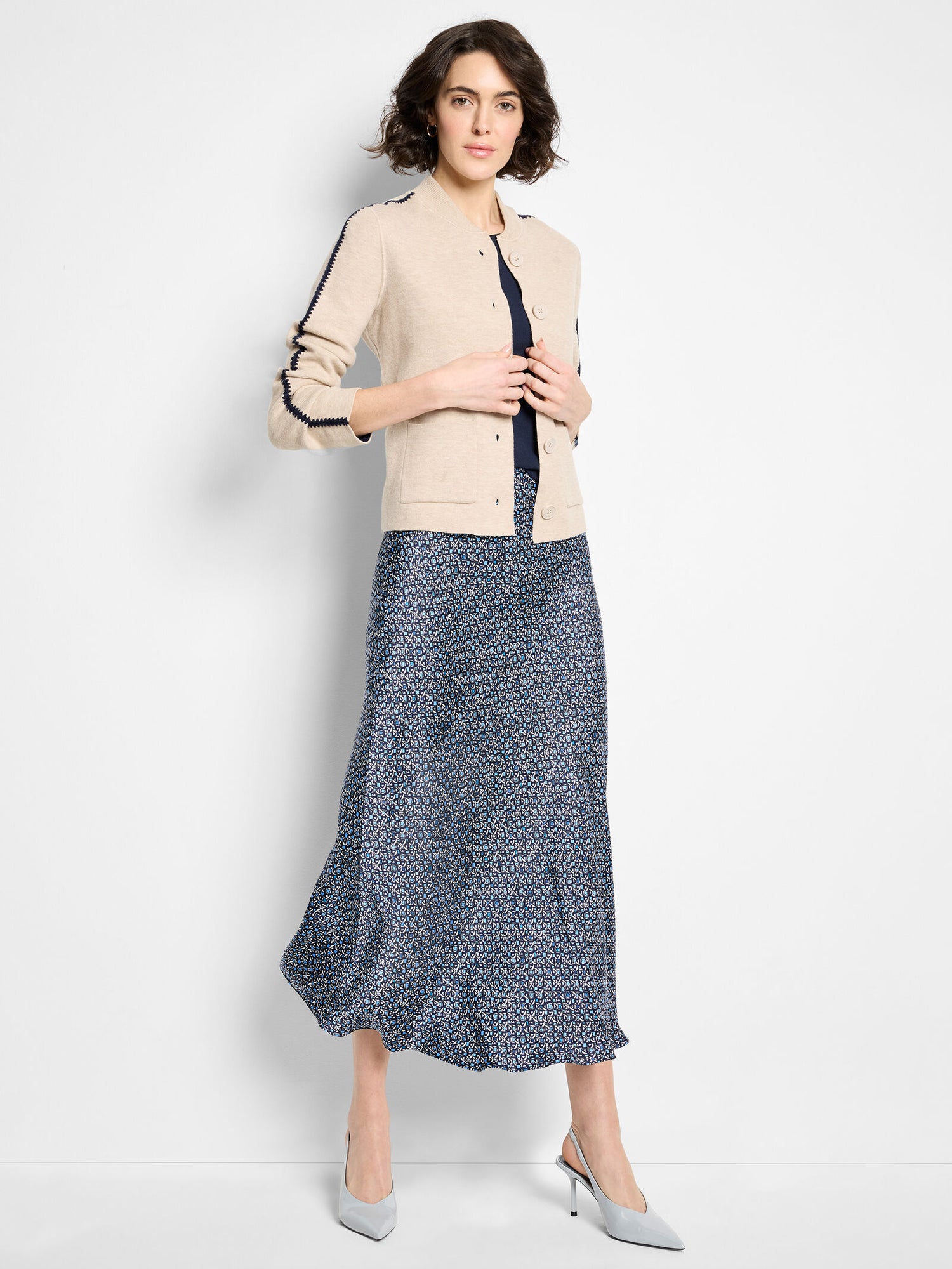 Nic + Zoe Monogram Slip Skirt