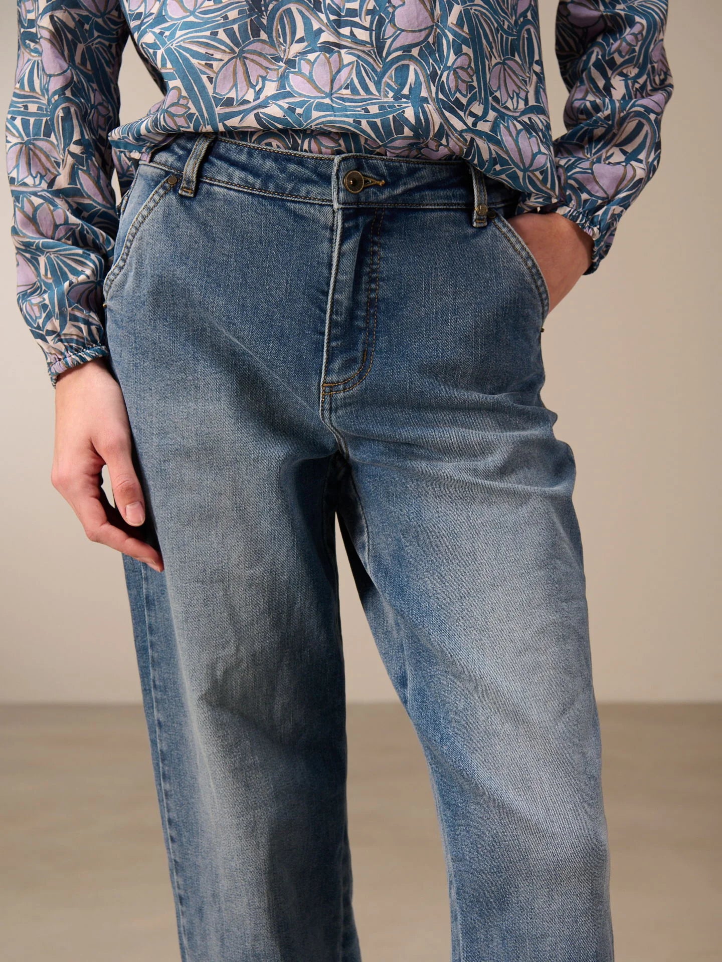 Nile Straight Leg Chino Style Jeans