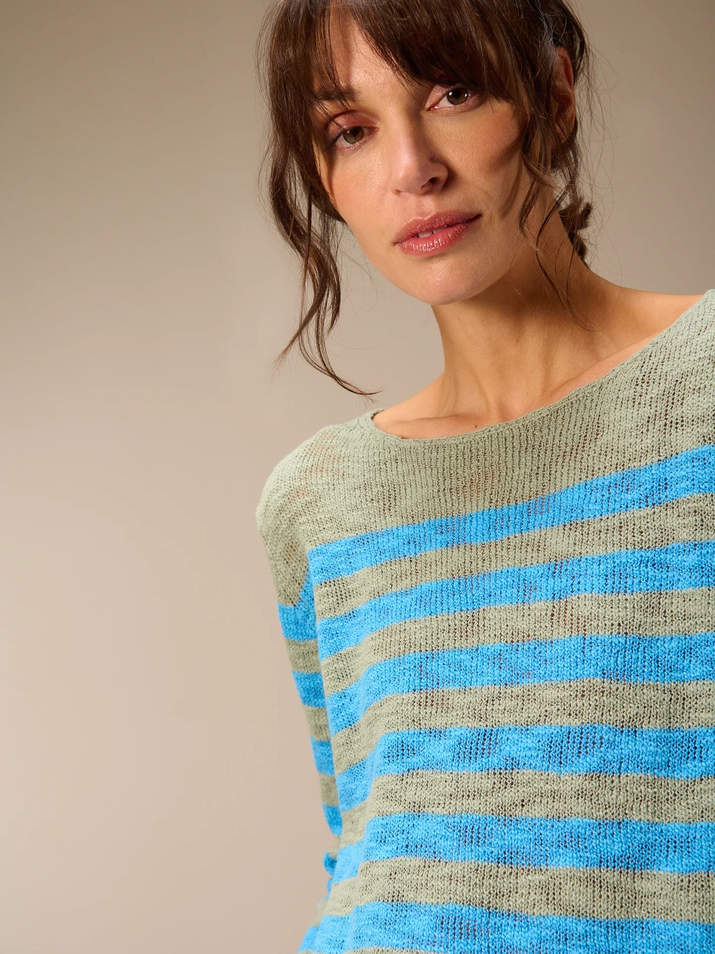 Nile Striped Long Sleeve Sweater