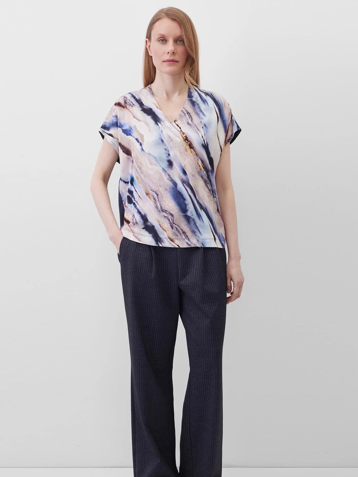 Gerry Weber Silky Front Short Sleeve Top