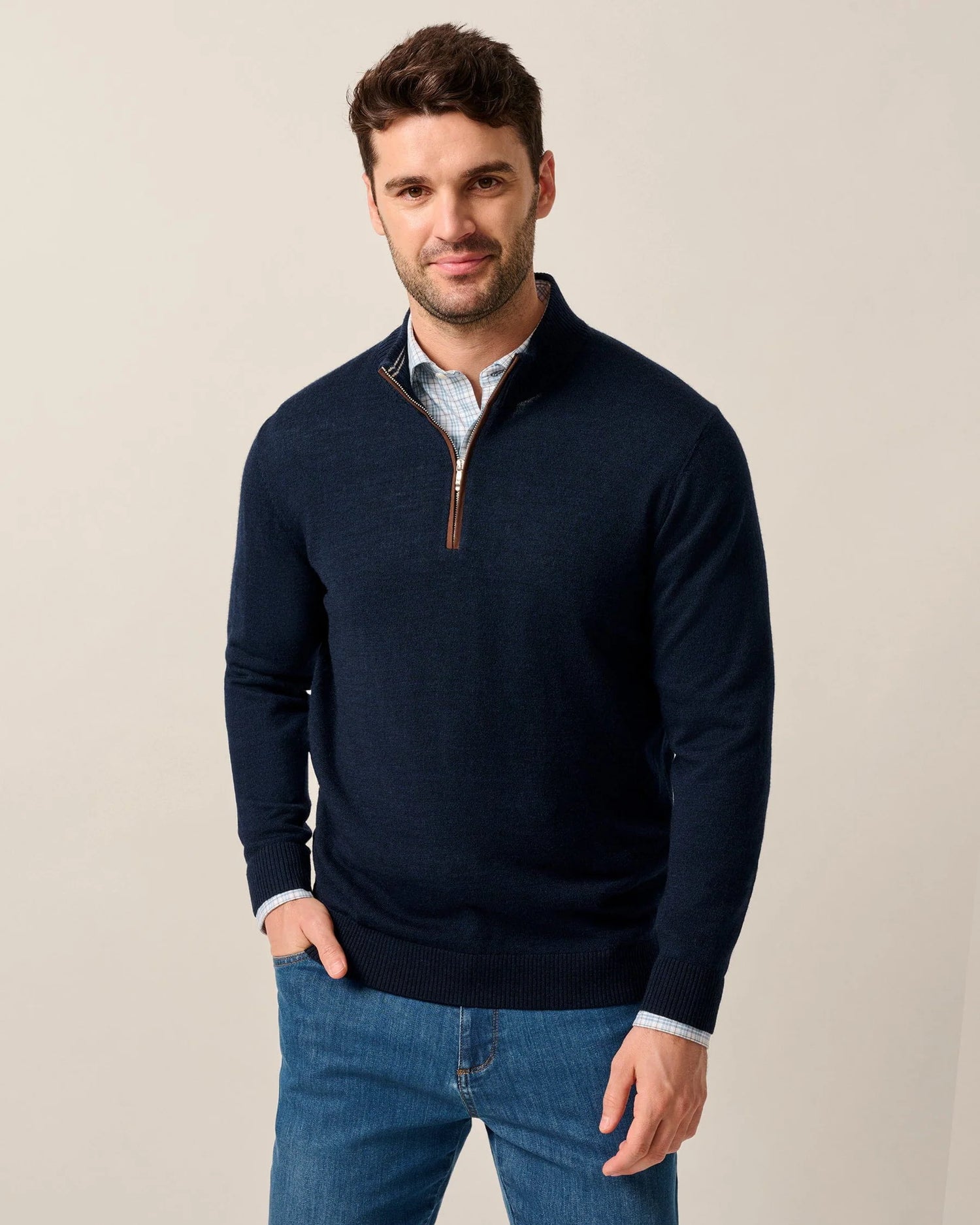 Johnnie-O Raynor Merino 1/4 Zip Sweater