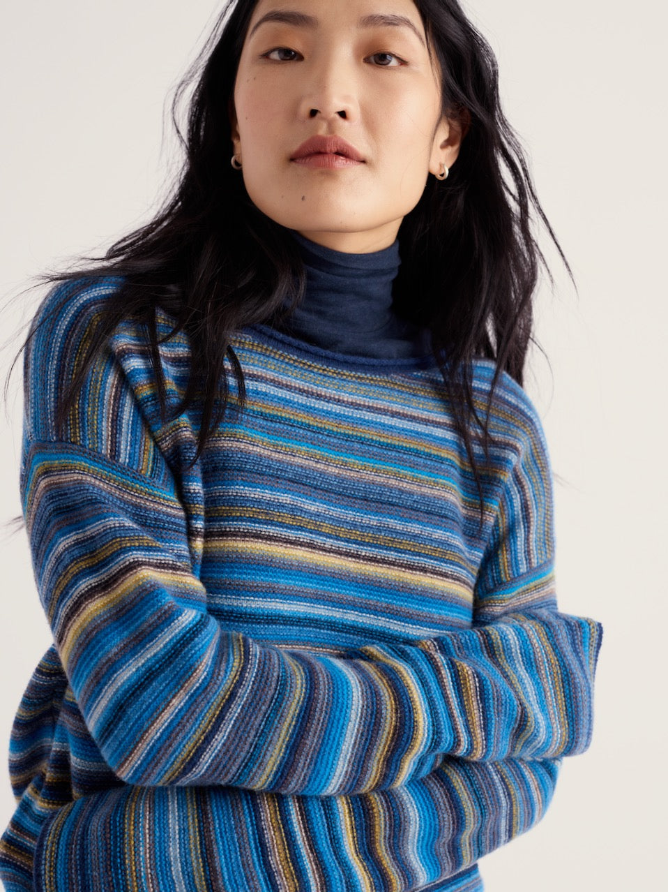 Seasalt Fruity Striped Merino Blend Jumper