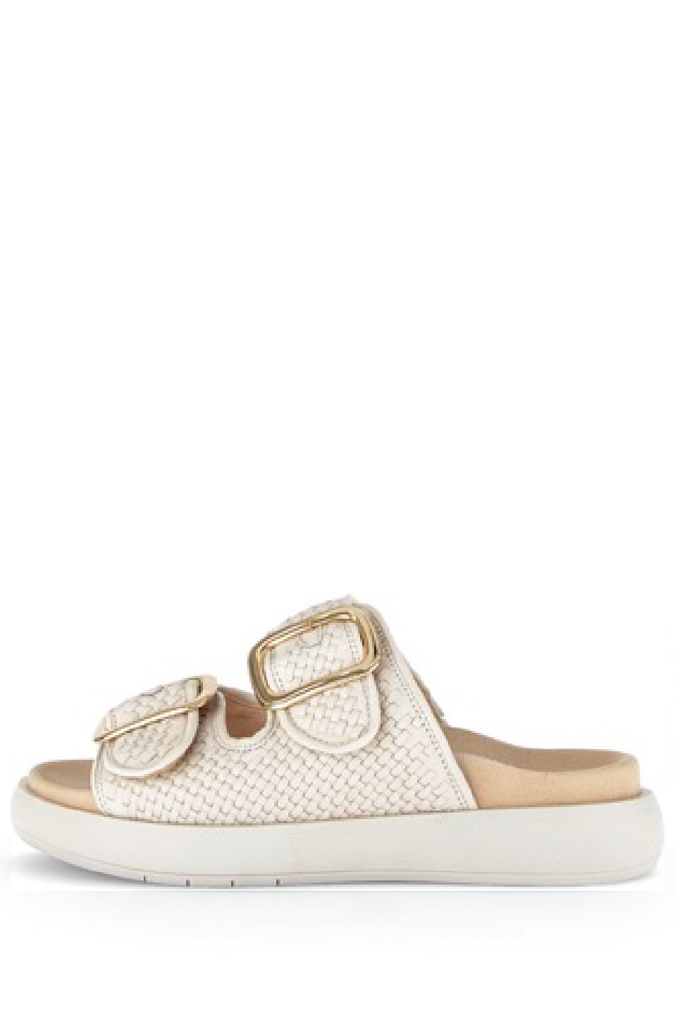 Gabor Woven Large Buckle Sandal