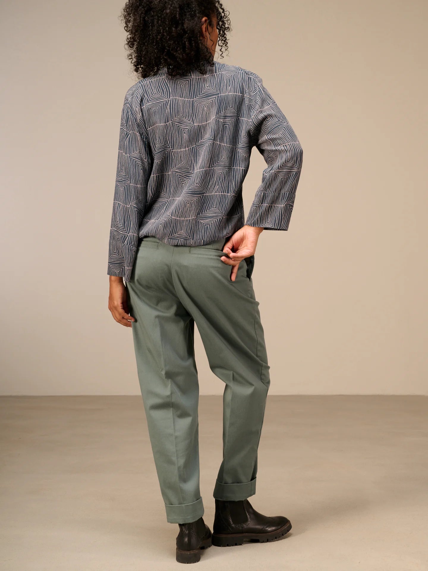 Nile Polished Barrel Pant